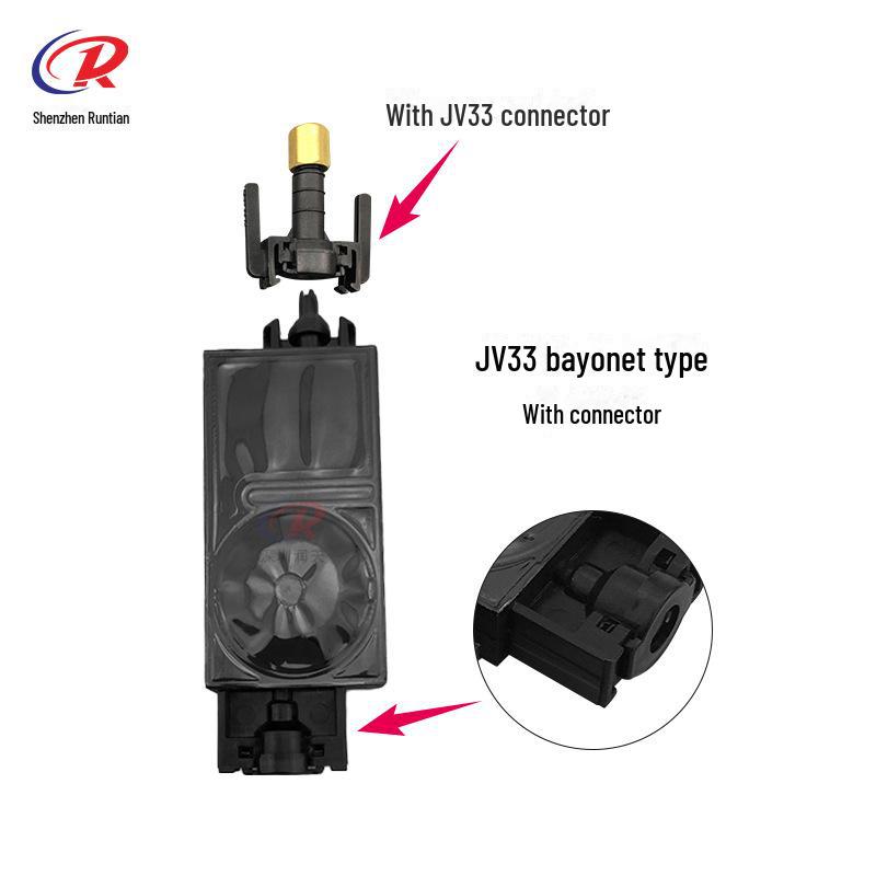Outdoor Piezoelectric Photo Printer JV33/JV5 5th Gen Nozzle XP600/TX800 Ink Sac Damper Connector