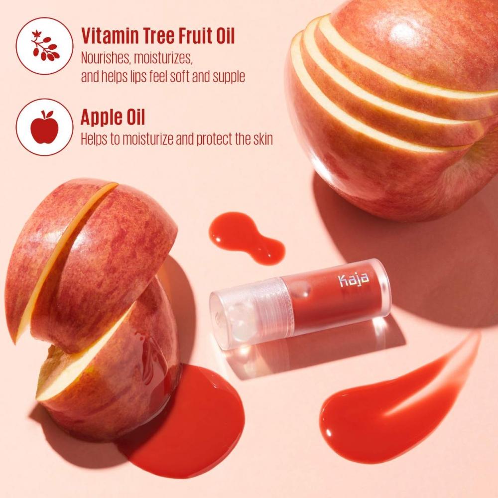 Kaja Juicy Glass Lip Oil 0.13 Oz   4 Ml Apple Cider Dusty Red