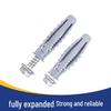 M10*50 Tetrahedron Plastic Expansion Tube for LCD TV Wall Mount & Outdoor AC Unit Bracket