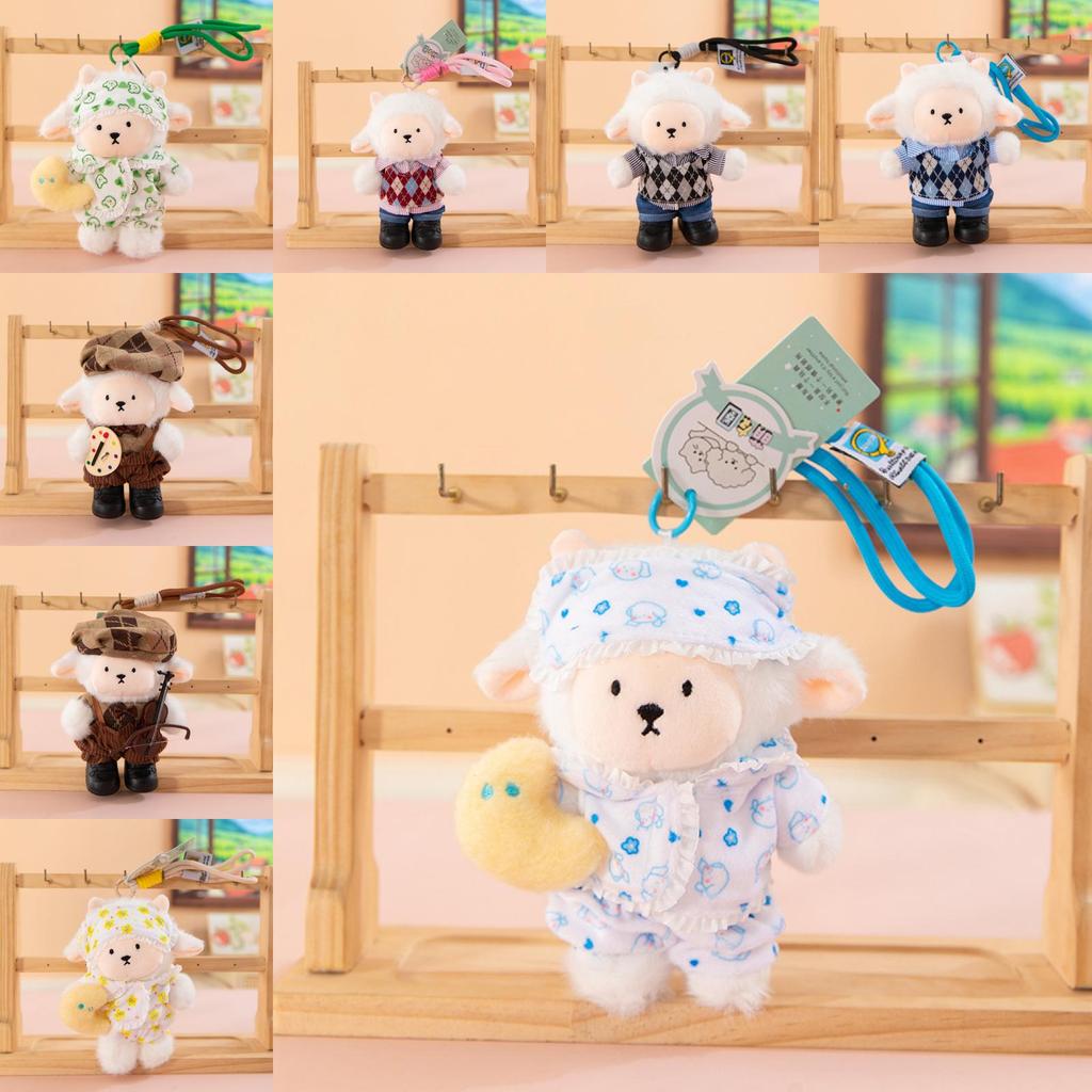 Sheep Plush Toy With Clothing Design For Kids Gift And Room Decor