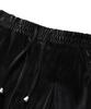 TRILLION Velvet Inverted Tuck Wide Pants [Black]