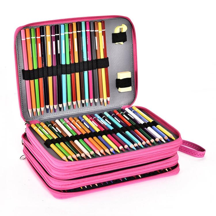 Prix d'usine 184 Trous Étui à Crayons de Rangement pour Dessin Stylo de Croquis Multicolore Mine de Couleur Grande Capacité Boîte à Papeterie