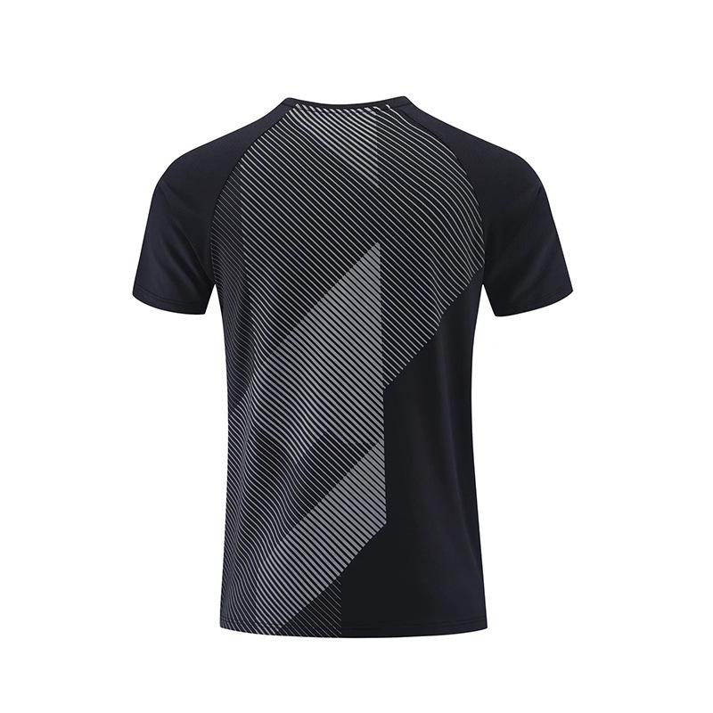 Men's Quick Dry Loose Fit Short Sleeve Sports T-shirt - Casual European American Fashion Fitness Top