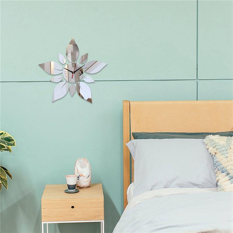 

CYCLI-Mirror Acrylic Material Single Face Wall Stickers Modern Style Wall Quartz Clocks Home Decor Wall Watches серебряный