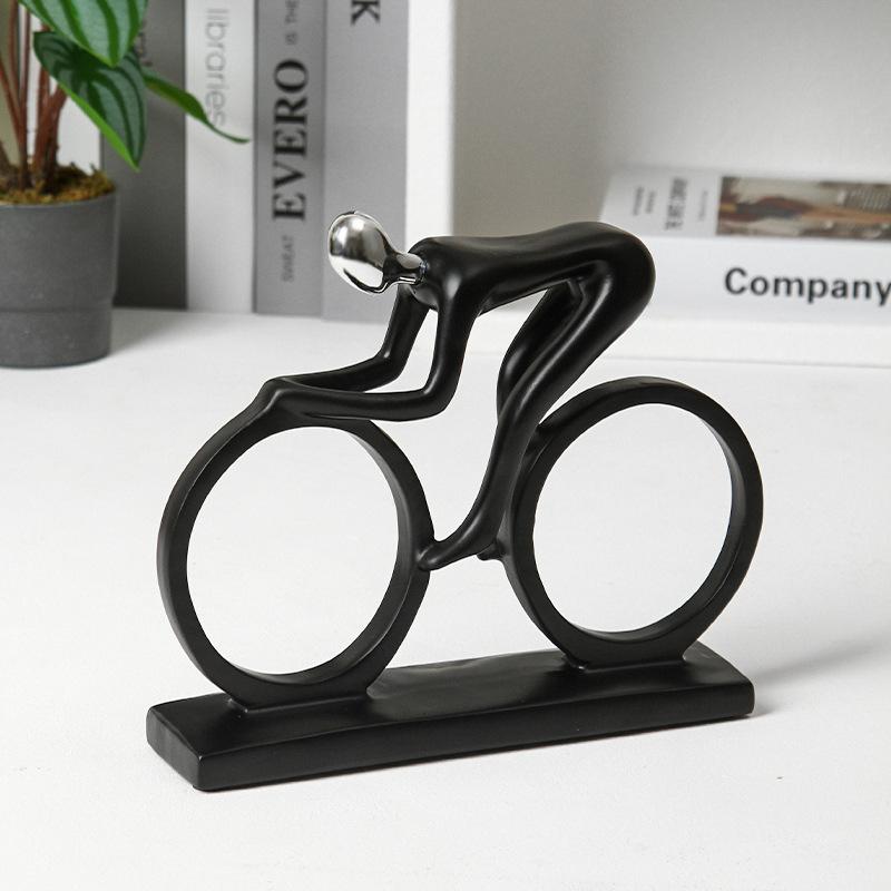 Creative Cycling Figurines Modern Wine Cabinet Decorations Living Room TV Cabinets Office Decorations