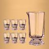 Baijiu Thickened Wine Dispenser Set,Household Glass One-shot Wine Glassware,Transparent Spirit Glasses Dispenser,Decanting Pot