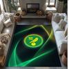 Norwich City Football Print Crystal Velvet Rug, Comfortable Water Absorbent Non Slip Indoor Floor Carpet