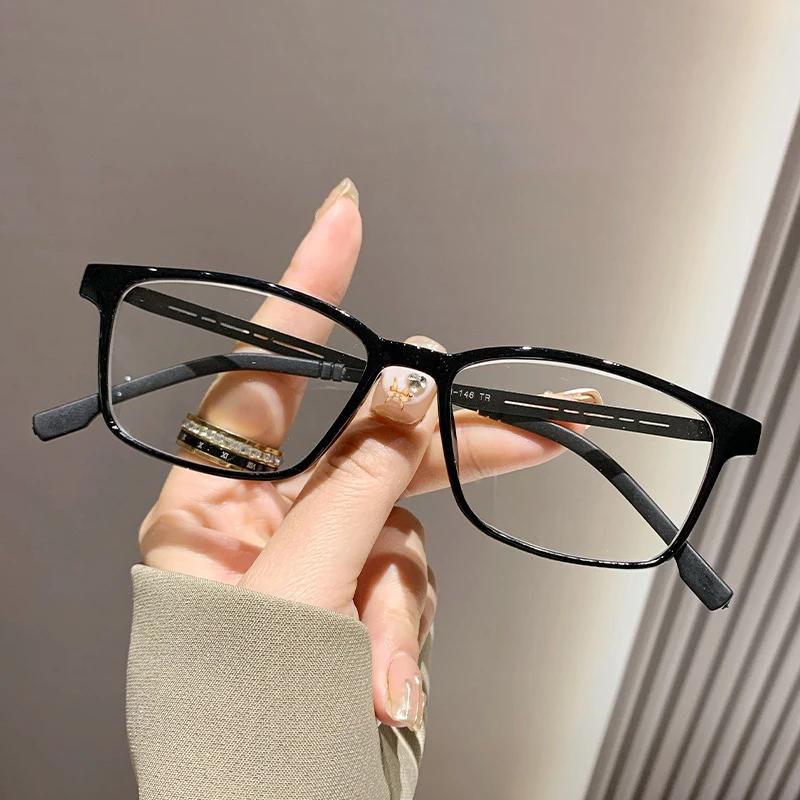High Quality Reading Glasses for Women and Men Anti Blue Light Titanium Frame Presbyopia Eyewear with Diopter +1.0 To +4.0