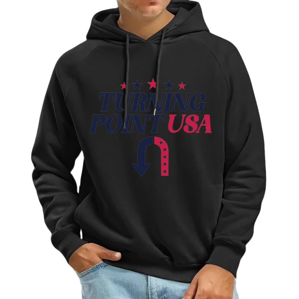 Men's Raglan Long Sleeve Hooded Sweatshirt