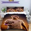 Lamine Yamal Football Graphic Bedding Set,Cozy Bed Linen for Teen Boys Bedroom Decoration,Perfect Birthday Gift,Washable Duvet Cover with Pillowcases,