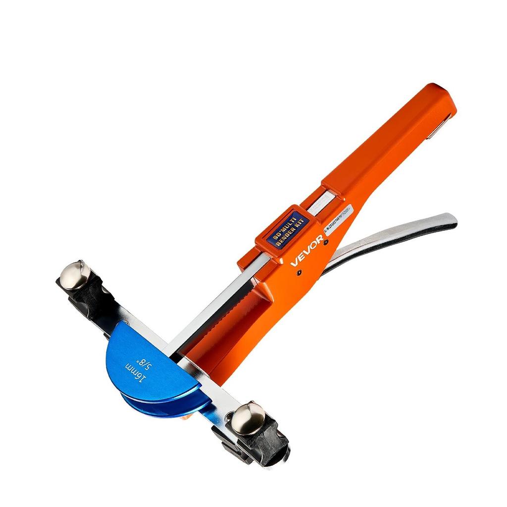 Tubing Bender Kit, 6 mm to 22 mm, Compact Ratcheting Tube Pipe Bender, Forward/Reverse Hand Bending Tool, with 7 Color Aluminium Alloy Dies, for