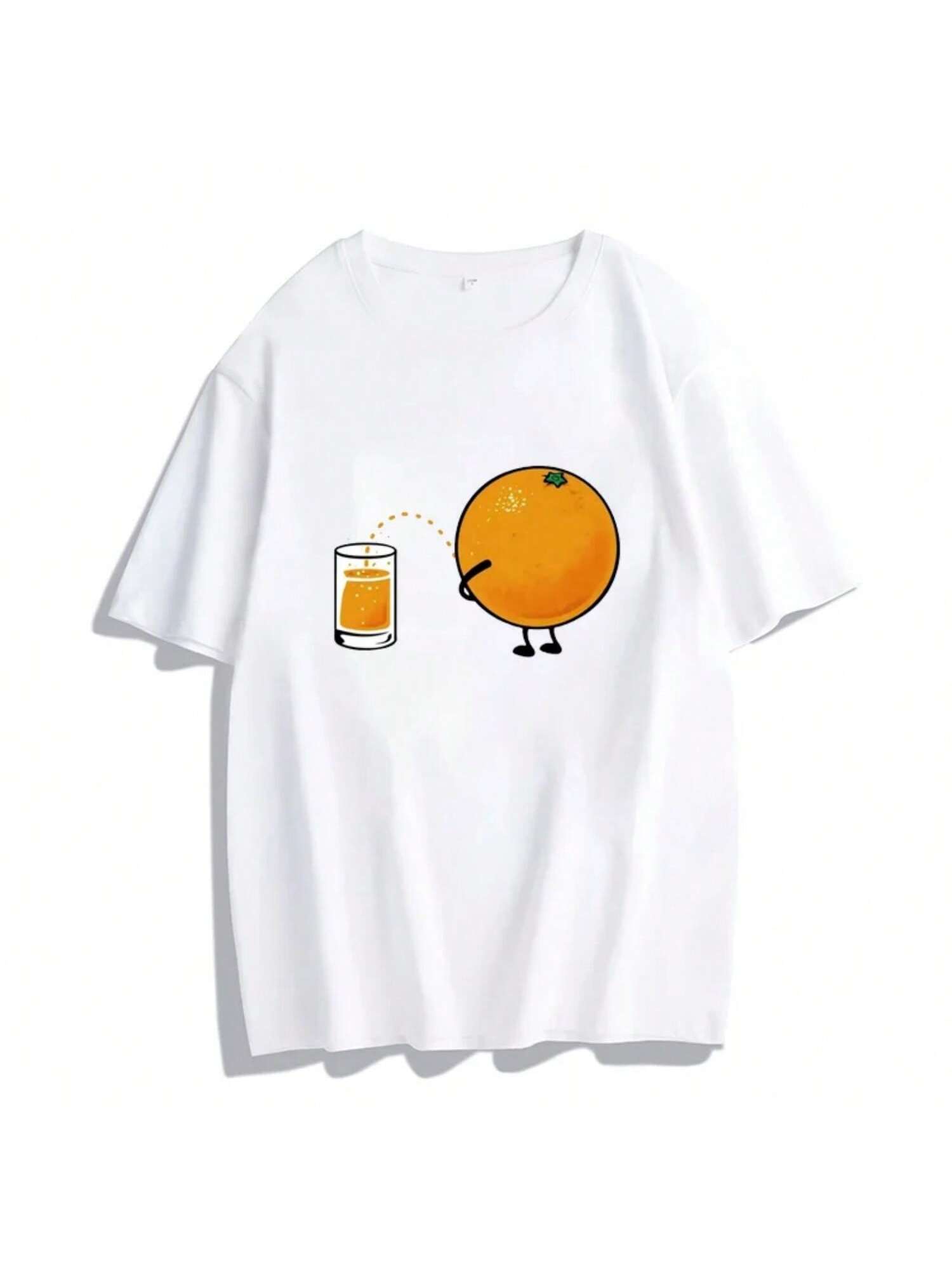 Fruit Printed T Shirt Summer Women Casual T-Shirt Summer Clothes Y2k Gothic Casual Round Neck Short Sleeve Top Unisex S разноцветный