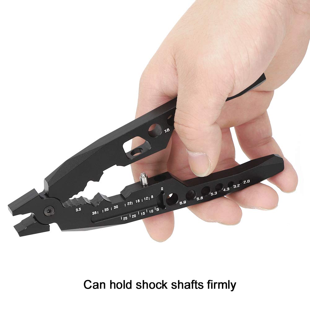VGEBY Ball Head Pliers, Multi-Function Shock Strut Damper Pliers for Traxxas Cars, Black