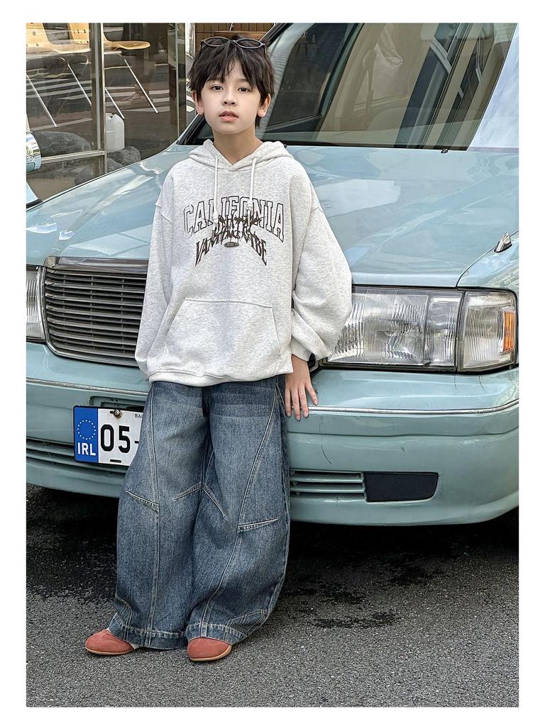 Frühling 2026 Hip Hop Weite Jeans für Jungen - Stylisch Schwer für Mittel & Groß