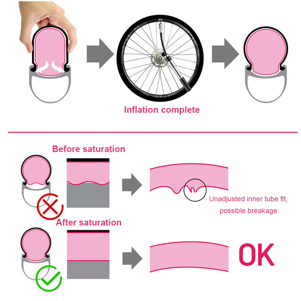 700X18-32c Bike Inner Tube 65mm Riding Racing Bicycles Tire Professional Repairing Foldable Cycling Rider Tyre Spare