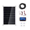 30W Dual USB 18V Solar Panel with 3W LED Lamp + 10A USB Solar Regulator Charger Controller for Car Outdoor Camping Light