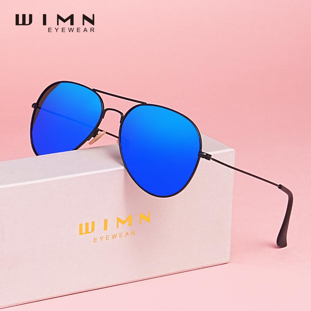 WIMN Pilot Alloy Men‘s Sunglasses Polarization UV400 Anti-reflection Parsnip Glasses Women Retro Light Weight Eyewear