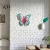 Waterproof Metal Wall Ornaments Butterfly Decorations, Garden Art Sculpture, Unique Housewarming Gifts Weatherproof Hanging Decor for Patio Fence Home