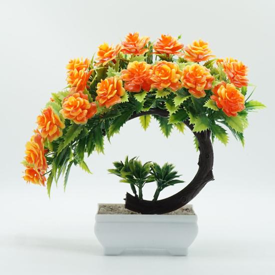 1 Stück künstliche Blume im Topf Bonsai Wohnzimmer Party Desktop Möbel Dekor