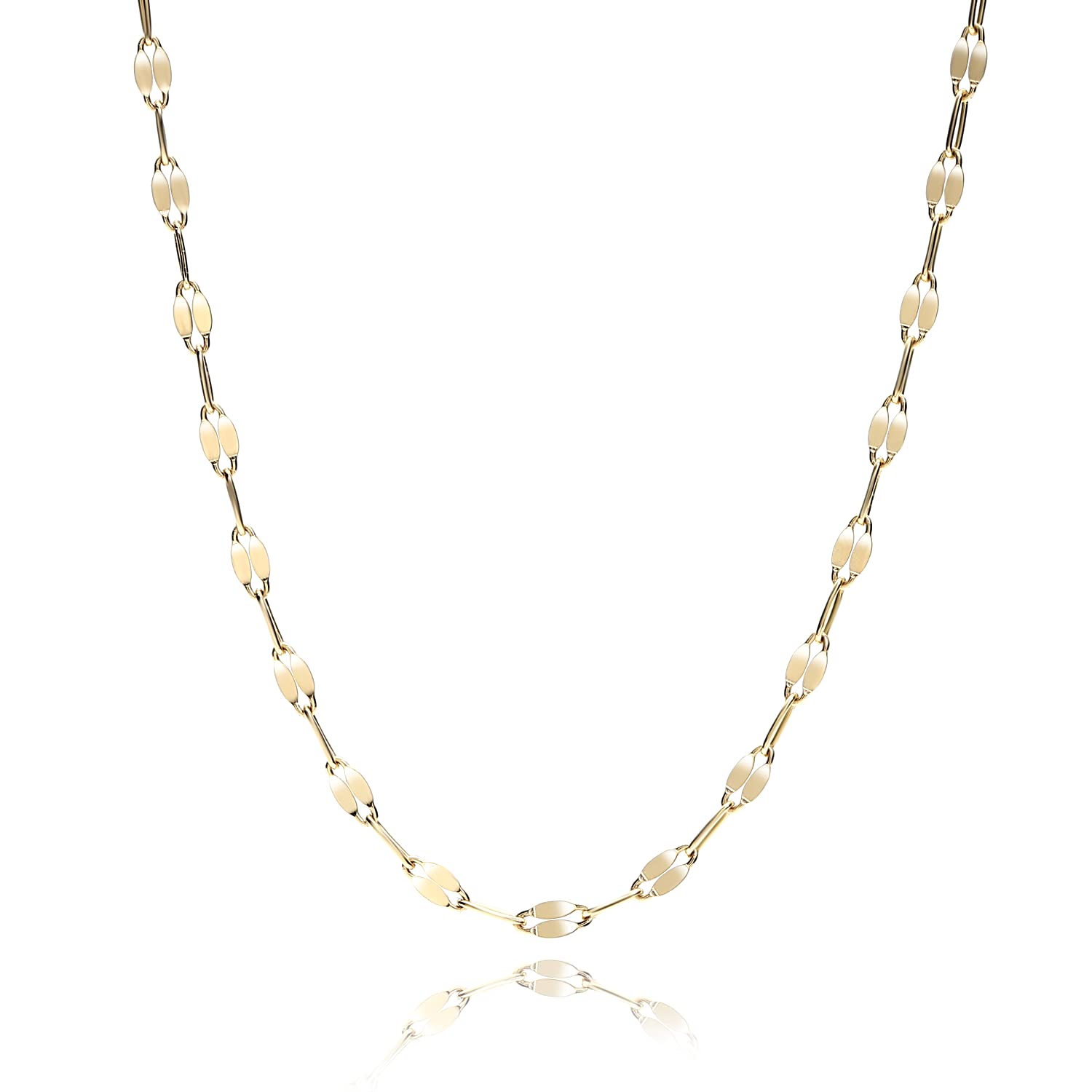 

Necklace Gold K10 BOX K10 Design Cut Chain Necklace [NAOTJEWELRY] [NAOTJEWELRY] [Gift included] Women s золотий