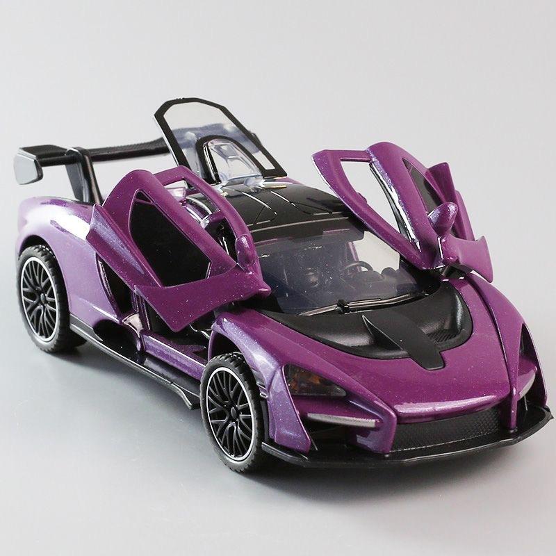 (Boxed) 1:32 Alloy Car Model Four Doors Lighting Music Children's Toys Car Pull Back Boy Wholesale