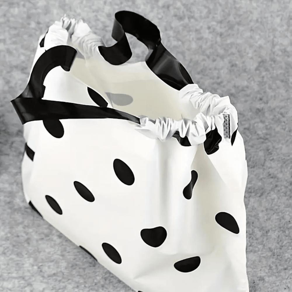 1pcs Gift Bag Thickened Drawstring Handbags Polka Dot Style Takeaway Packaging Handbags Shopping Bags Clothing Bags