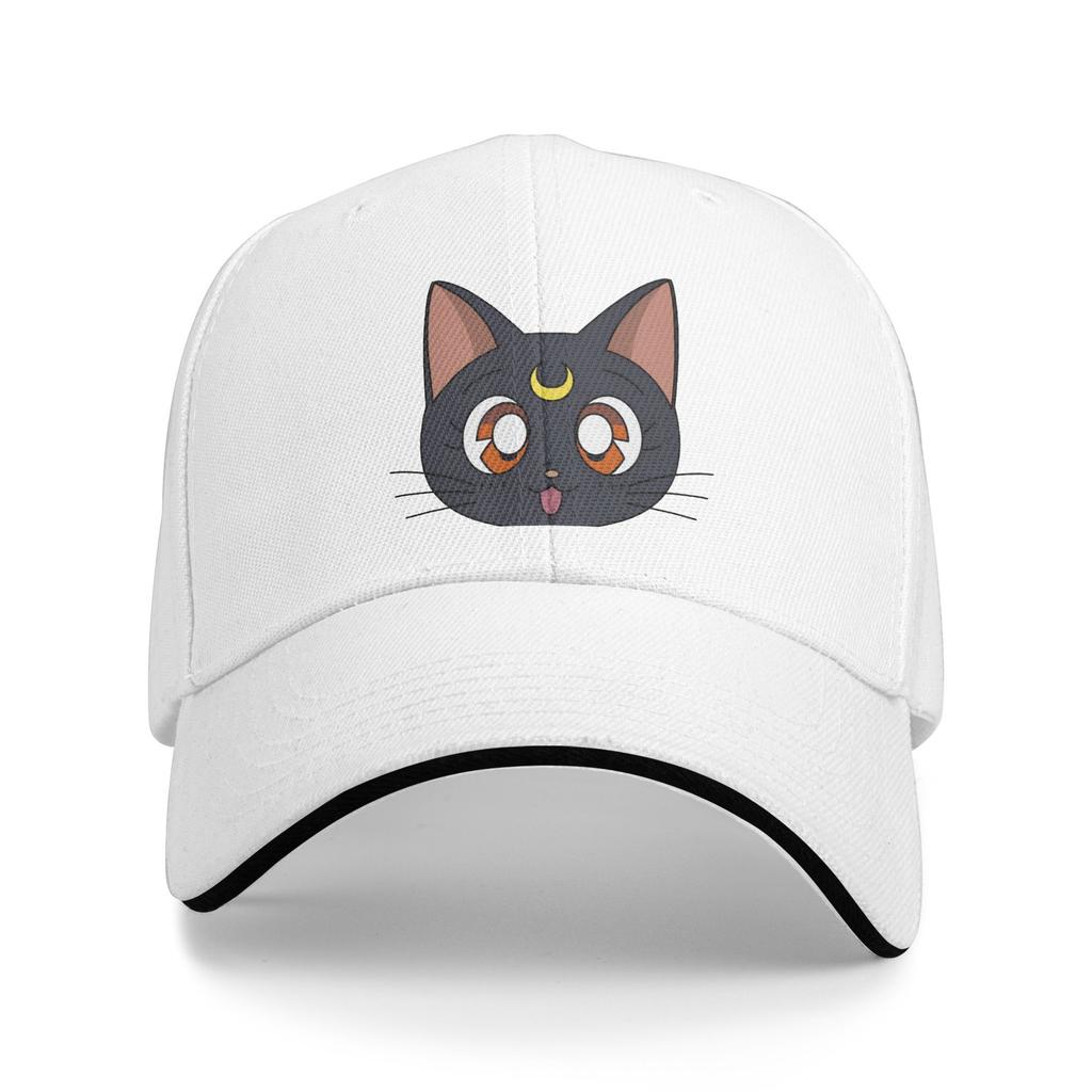 Sailors Moons Luna Girls Anime Merch Unisex Women Baseball Cap Trucker Hat Fashion Outdoor Headwear Adjustable Sun Cap