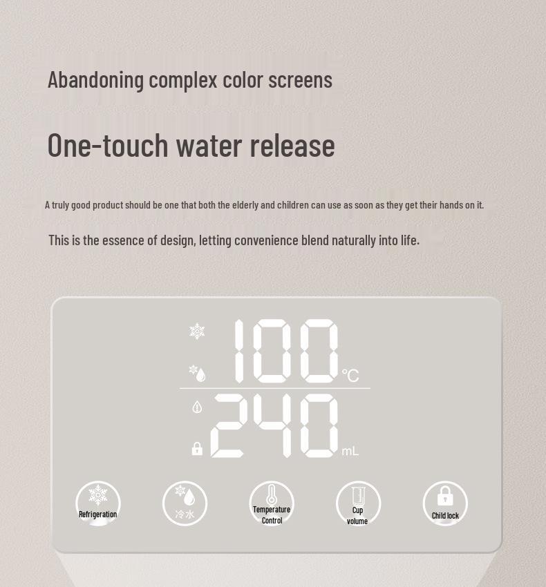 Dual-Use Desktop Water Dispenser: Cold & Instant Hot Water Purifier with 3-Second Rapid Heating