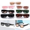 UV400 Protection Black Shades Narrow Square Frame Driving Glasses  for Women Men