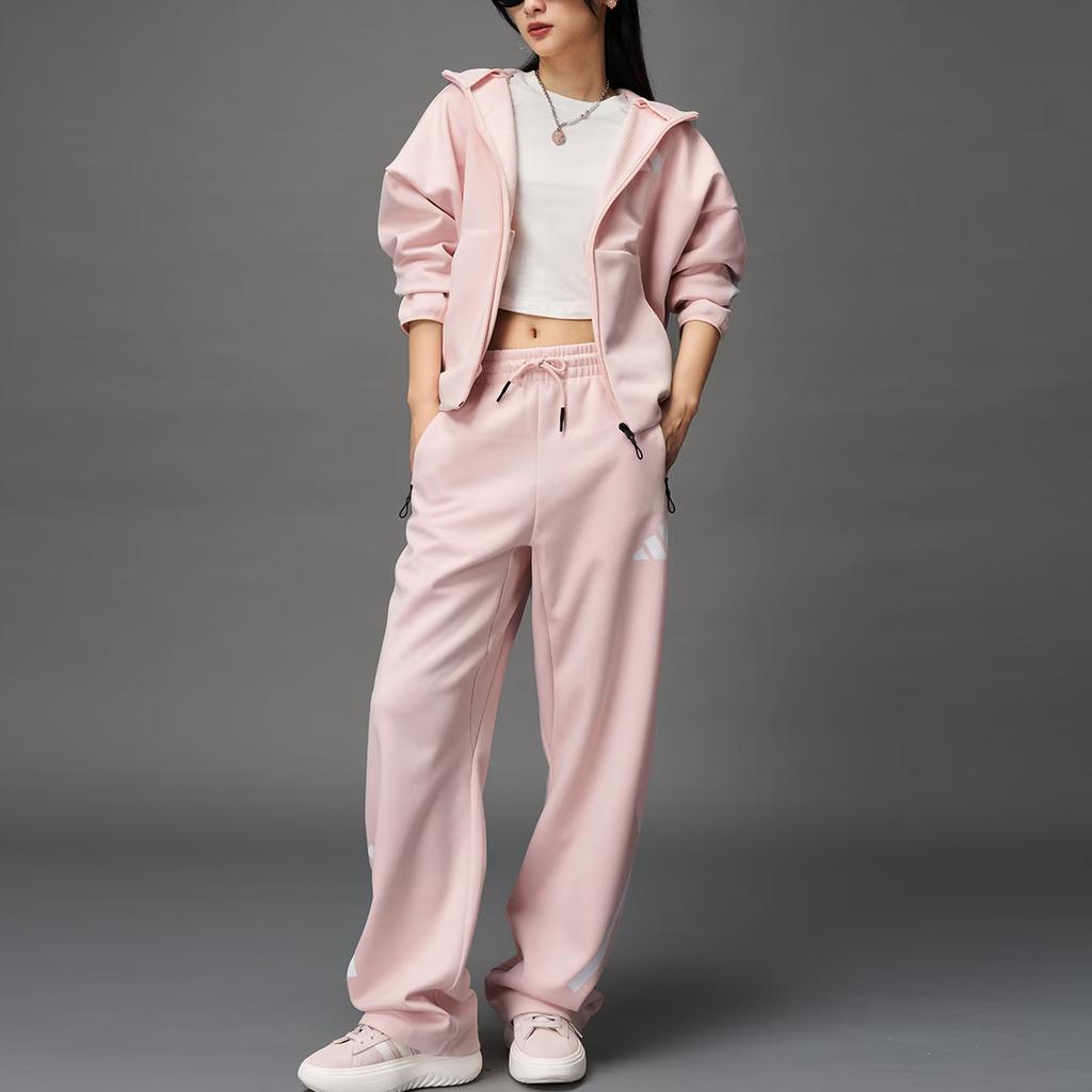 Adidas True Healing Series Loose Fit Hooded Zip-Up Long Sleeve Jacket Women Jackets KC7905