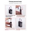3pcs 4-digit Password Lock, Padlock, Luggage Anti-theft, Wind and Rain Resistant, Outdoor Gym Security, Password Lock, Door Lock