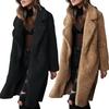 Damen Oversize-Mantel Einfarbig Einreihig Herbst Winter Dicke Knöpfe Übermantel für das Büro