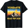 Retro Vintage Yosemite Nationalpark Roadtrip 2025 T-Shirt