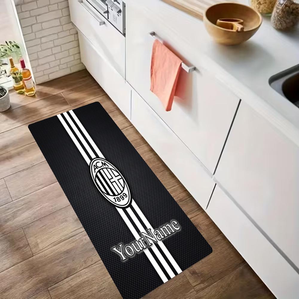 Ac Milan Customize Your Name Kitchen Rug Runner Rug Laundry Mat Hallway Entryway The Best Gift Choice