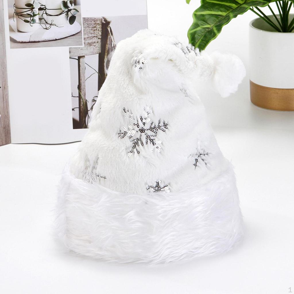 Christmas Santa Claus Hat Party Decorations Embroidered Cap