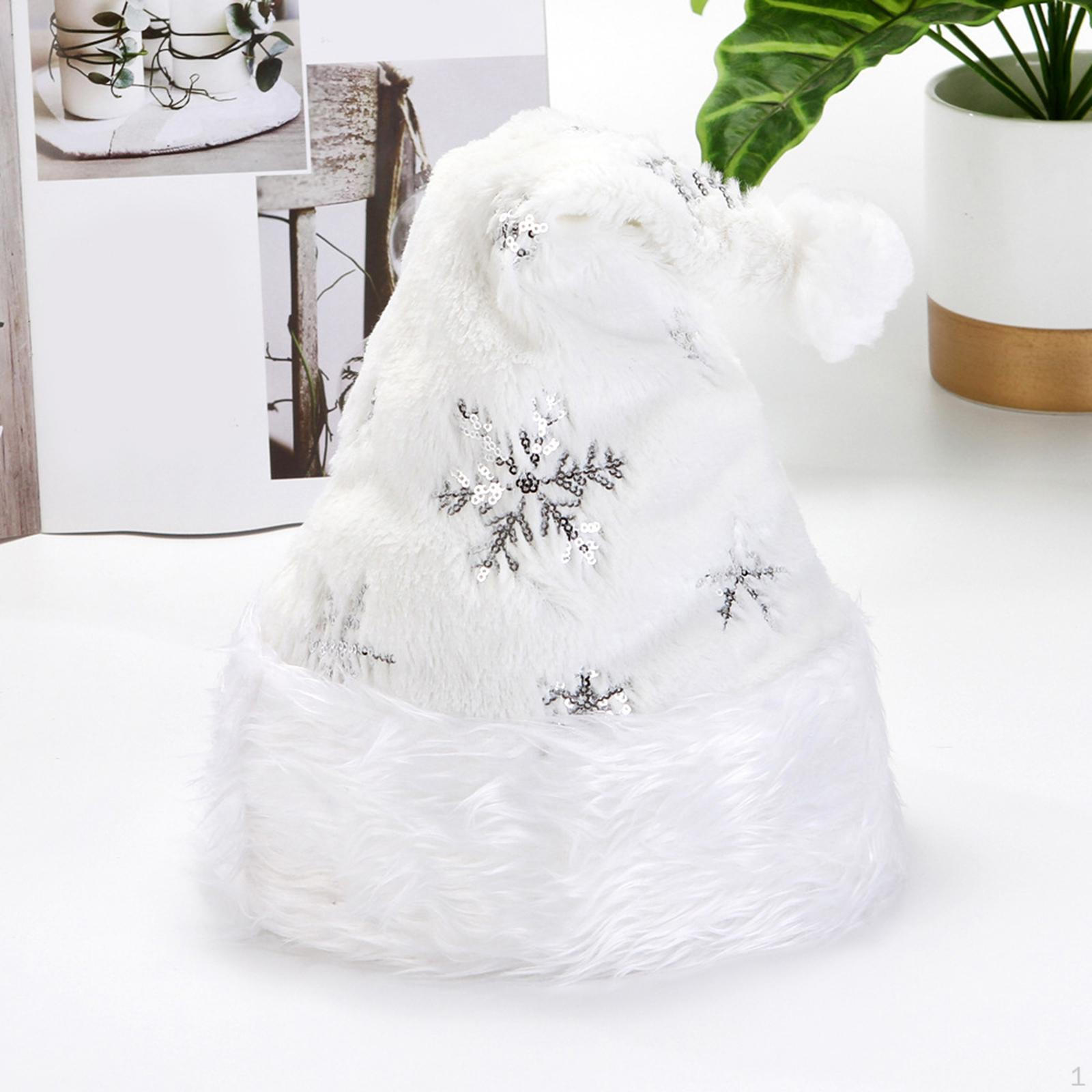 

Рождественская шапка Санта-Клауса, украшения для вечеринок, вышитая шапка Argent