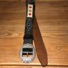 Vintage Western Carved Gemstone Leather Belt for Men and Women