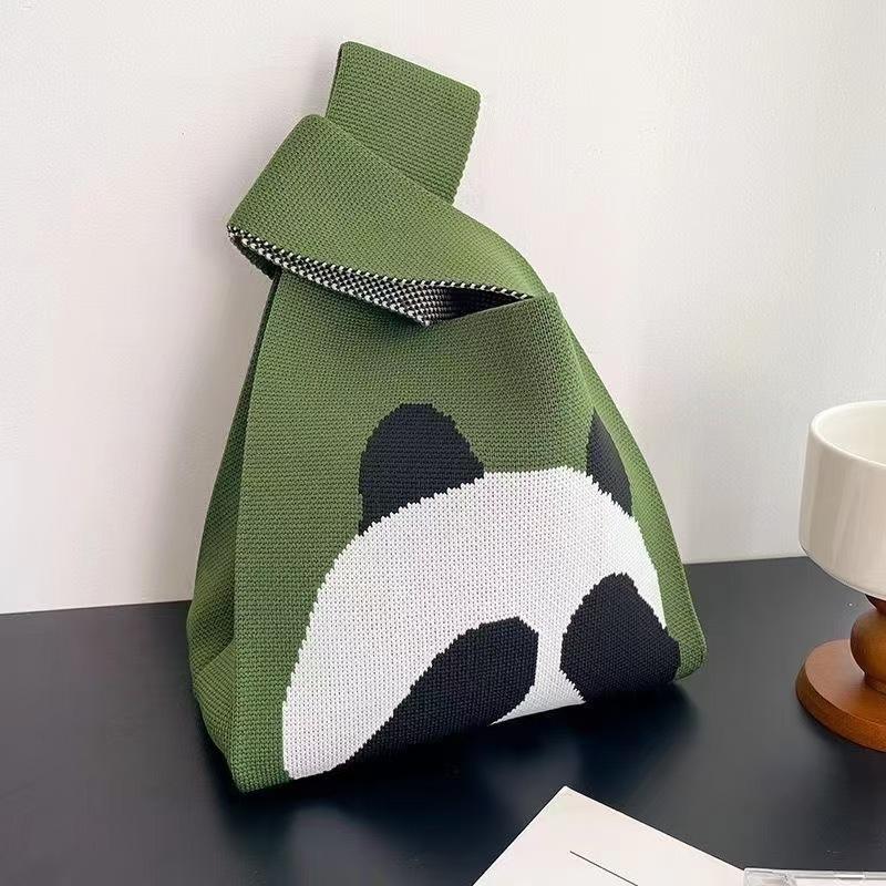 Holiday gift bag knitted bag Muse festival cute flowers to send staff handbag Korean version style gift knitted bag