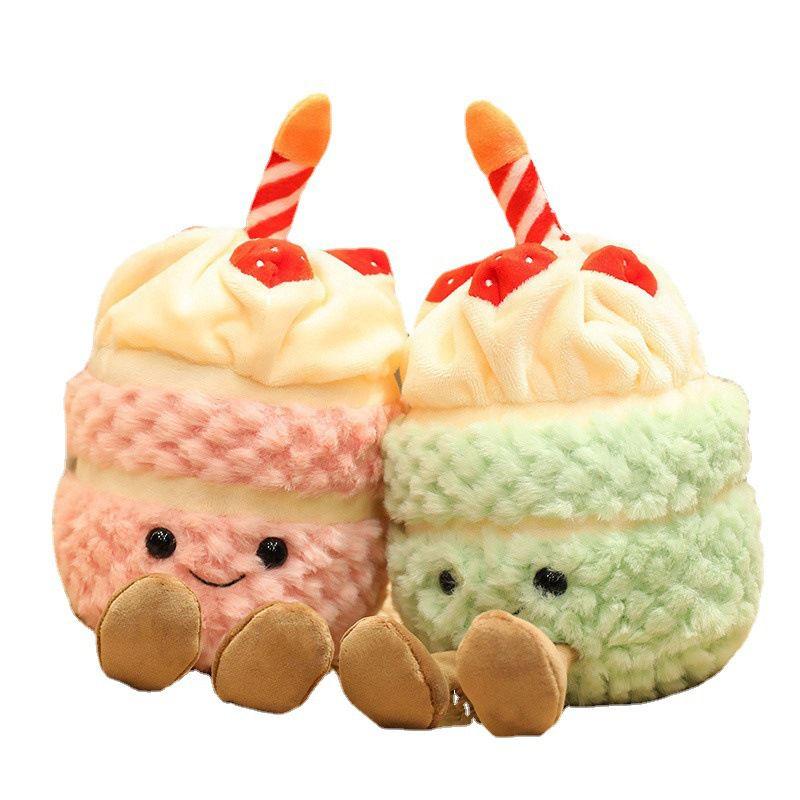 Adorabile Peluche Giocattolo Bambola Torta di Compleanno Jellycat 28cm