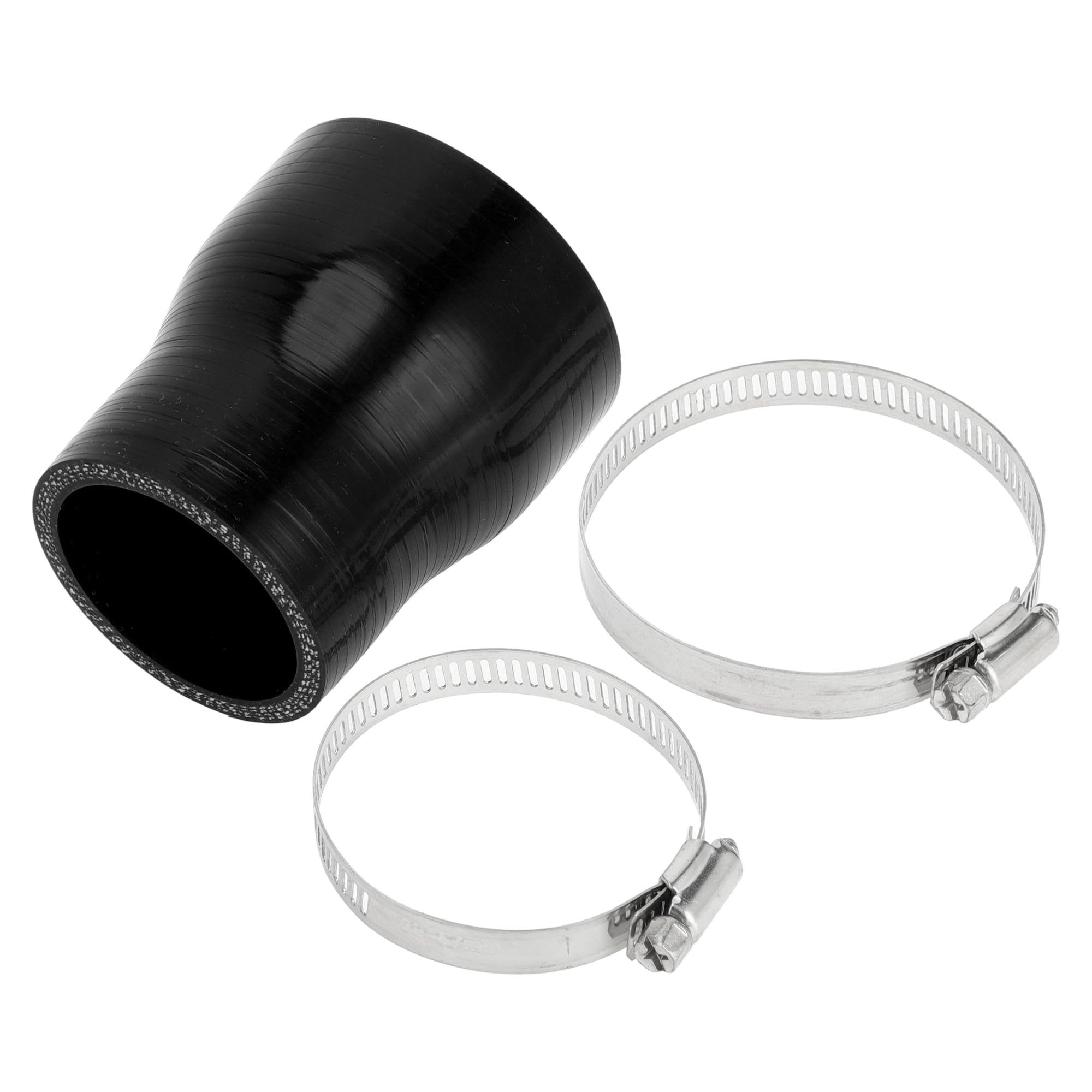 

X AUTOHAUX 1 Set Inner Diameter 45-57mm/1.77 -2.24 Length 76mm/2.99 0 Degree Straight Black Car Inner diameter 45-57mm чорний