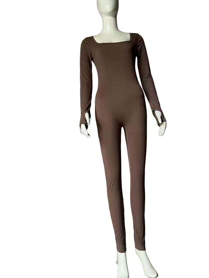 Tuta Slimming a Coste con Scollo Quadrato - Moda Donna Autunno/Inverno 2025