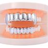 Gold Plated Shiny Canine Hip Hop Grillz Set - 6 Teeth Cool Jewelry