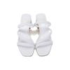 Michael Kors KORS Series Comfortable Slip-On Slide Sandals Women Sandals Optical-White 40S1LAMP1L085