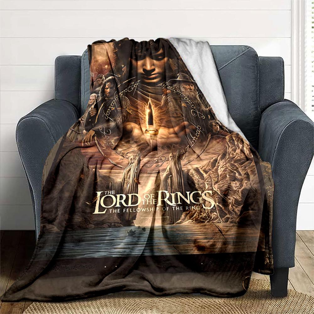 1pc Lord of the Rings Fellowship Blanket Lightweight Flannel Throw for Sofa Bed Travel Camping Livingroom Office Couch Chair1108KK