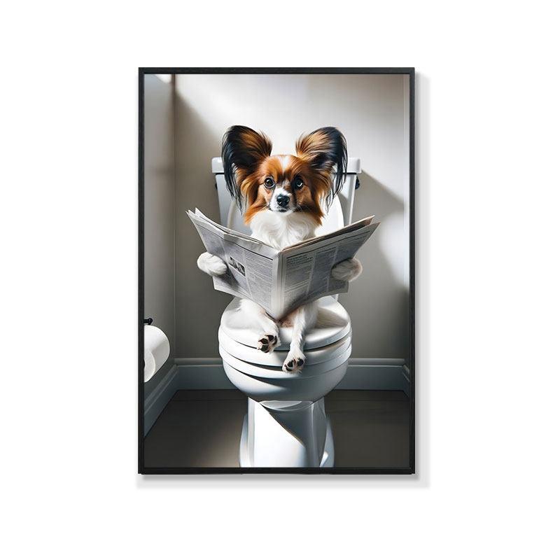 Retro Creative Animal Bathroom Canvas Painting Lion Cat Bar Toilet Bathroom Decoration Painting for Modern Living Room Asian Style Home Decor