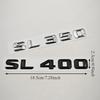 3D ABS Car Letters Badge Sticker Rear Trunk Logo SL350 SL400 SL500 Emblem For Mercedes Benz SL350 SL400 SL500 R230 R231 R129 ON4