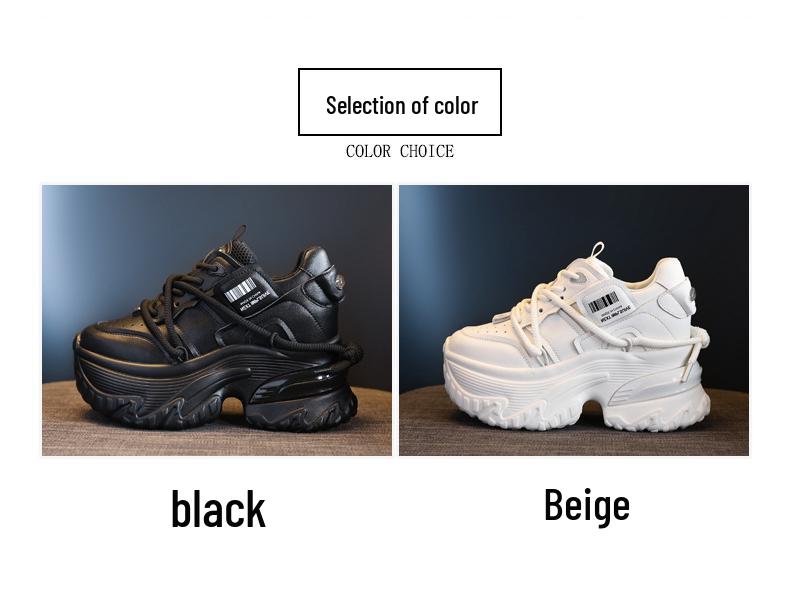 Women's 2024 Autumn Platform Sneakers with Hidden Heel and Soft Sole
