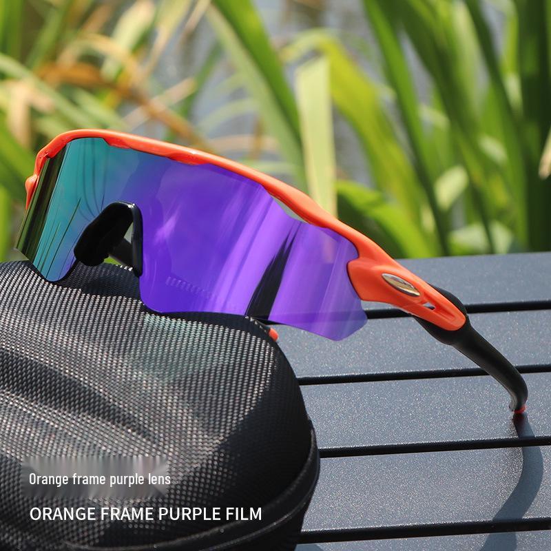 Cross-Border E-commerce TR90 Colorful Cycling Sunglasses for Outdoor Sports, Prescription-Compatible.
