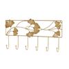 Golden Metal Coat Hooks Iron Art Coat Hanger Multipurpose Key Holder  Living Room