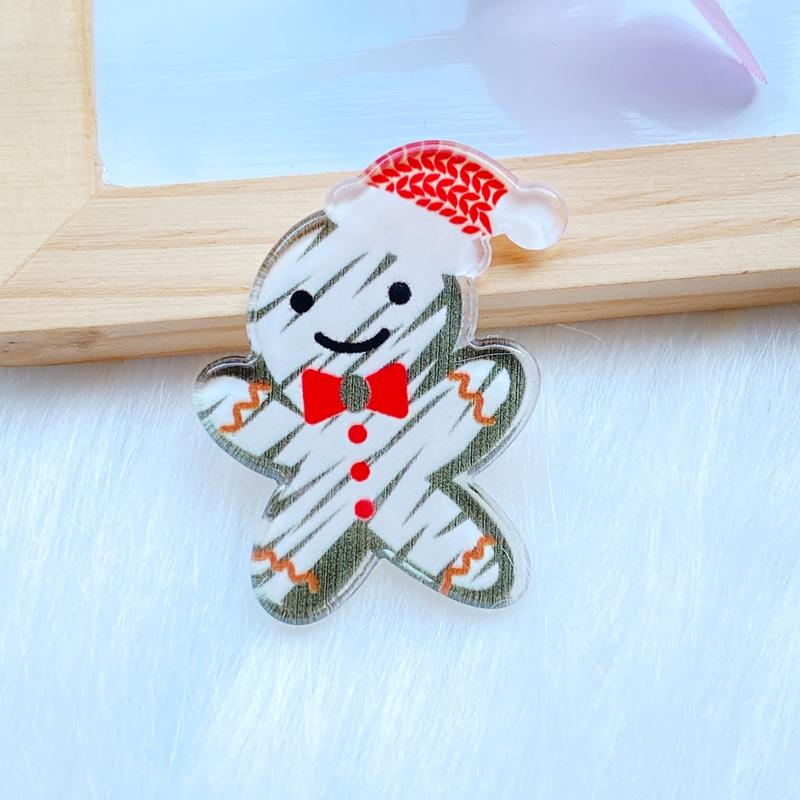 10 Stück Neue Süße Gemischte Glänzende Acryl-Weihnachts-Serie Flache Rückseite Cabochons Scrapbooking DIY Schmuck Bastel-Dekoration Zubehör